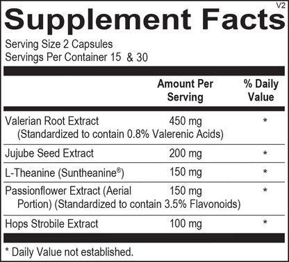 A picture of the supplement facts label.  