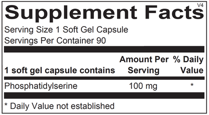 A picture of the supplement facts label.  