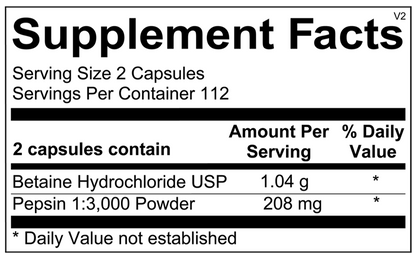 A picture of the supplement facts label.
