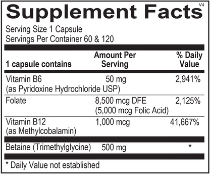 A picture of the supplement facts label.  