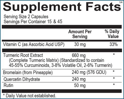 A picture of the supplement facts label.  