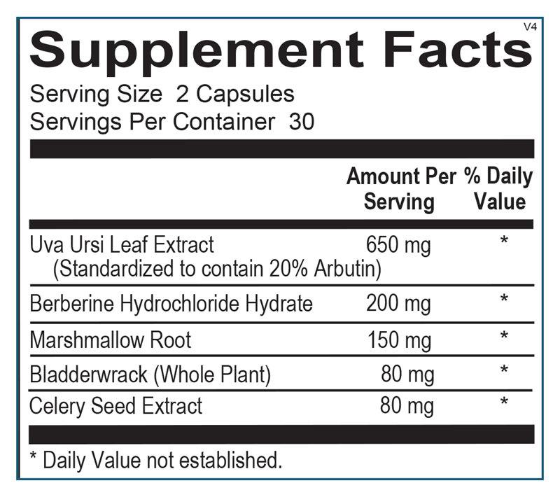 A picture of the supplement facts label.