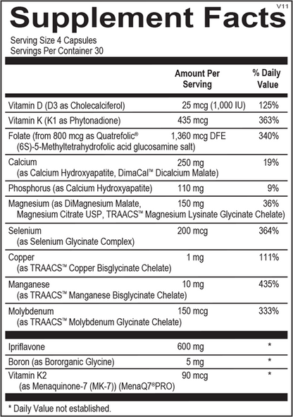 A picture of a label with supplement facts