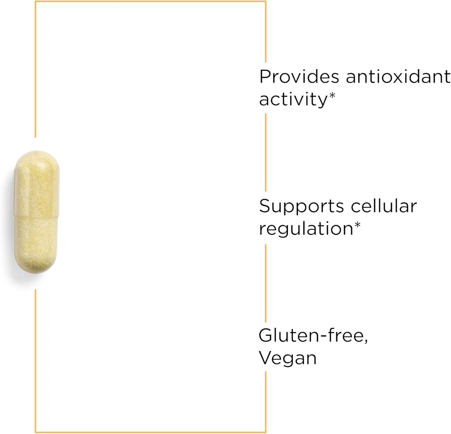 A picture or an beige capsule.  It is gluten free and vegan