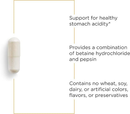 A white capsule.  Contains no wheat, soy, dairy, or artificial colors, flavors, or preservatives.  