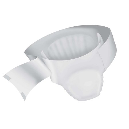 White diaper on a white background