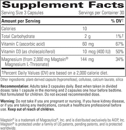 A list of supplement facts