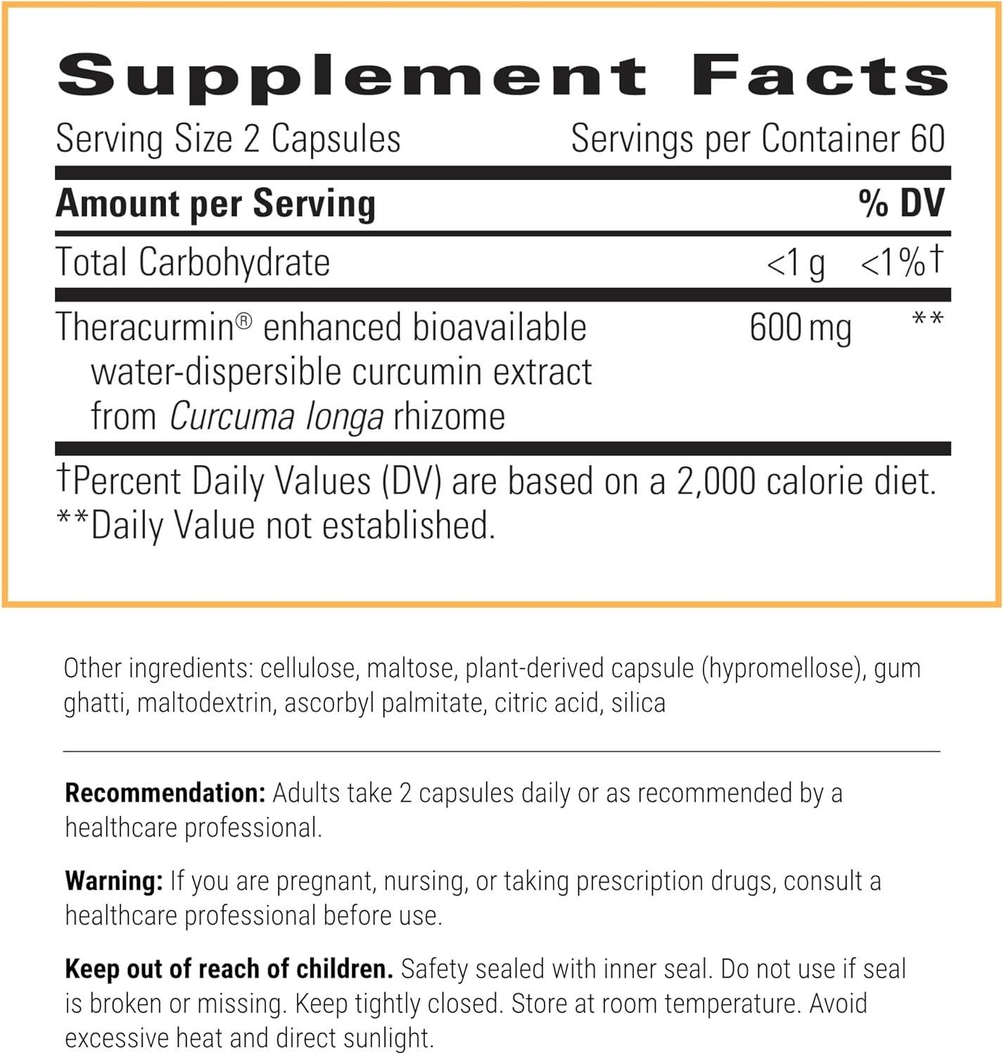 A picture of a white label with supplement facts.
