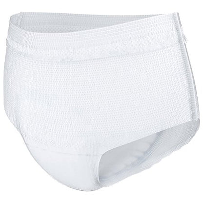 White women's underwear on a white background