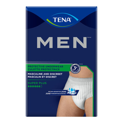 TENA Men protective underwear packaging on a white background