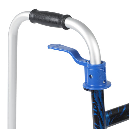 Dual Release Folding Walker Adjustable Height drive™ Aluminum Frame 350 lbs. Weight Capacity 32 to 39 Inch Height (10226-1)