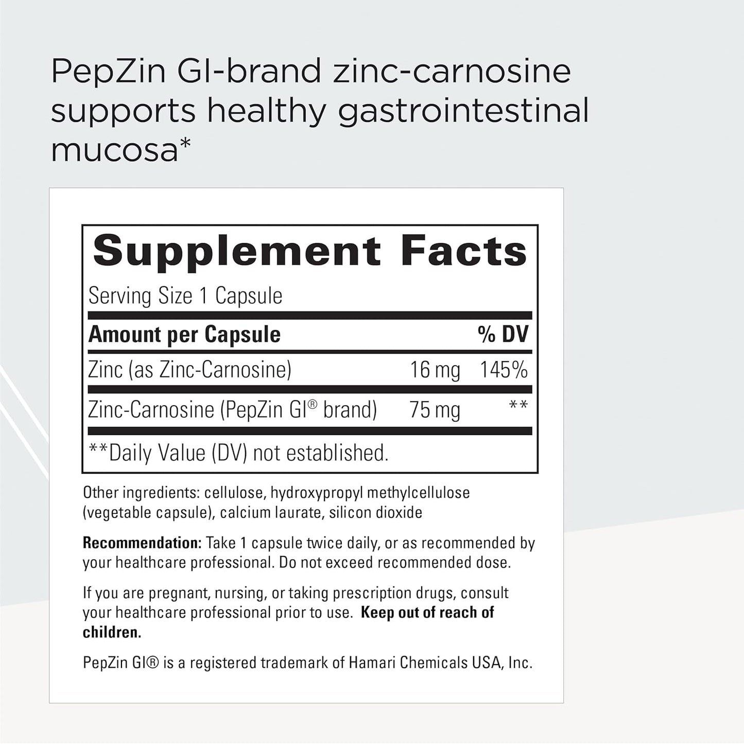 A picture of a label with supplement facts