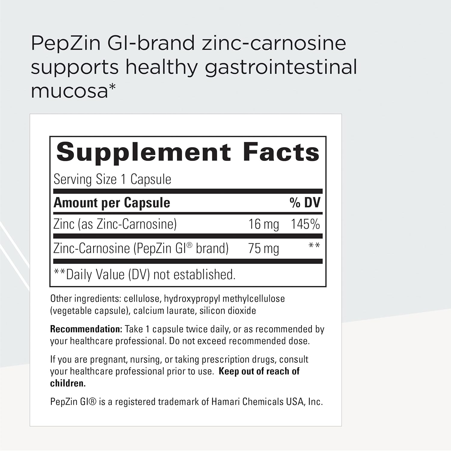 A picture of a label with supplement facts