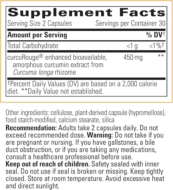 A list of supplement facts