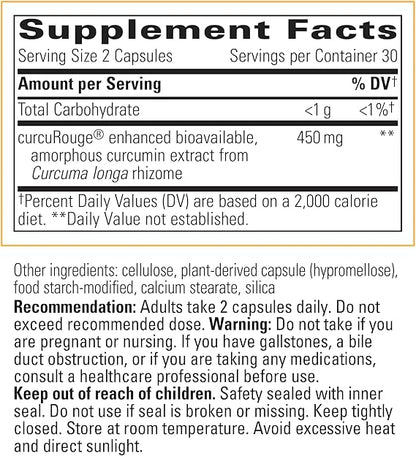 A list of supplement facts