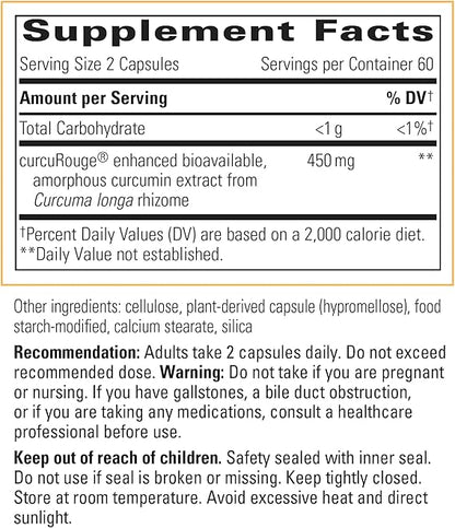 A list of supplement facts.  