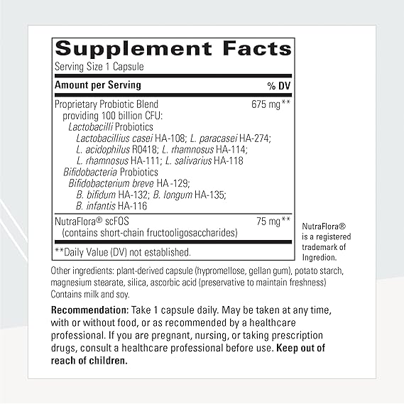 A list of supplement facts