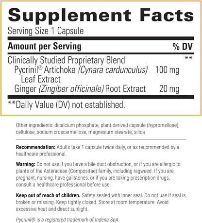 A picture of a label with supplement facts