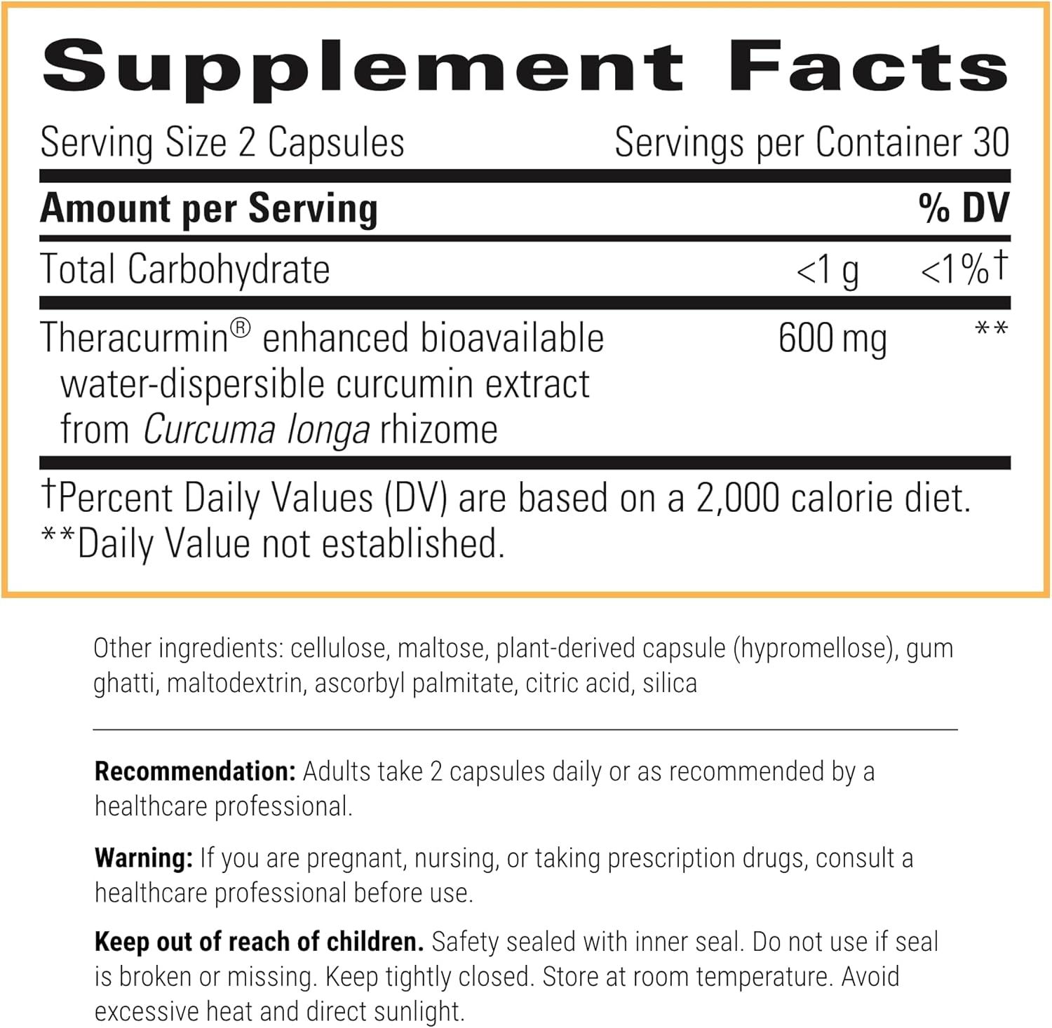 A picture of a white label with supplement facts.
