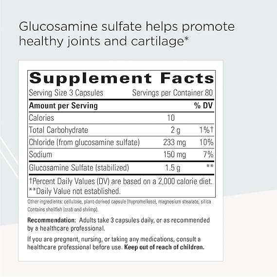 A list of supplement facts