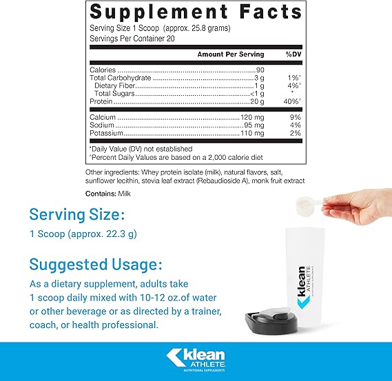 Klean Isolate Natural Vanilla Flavor