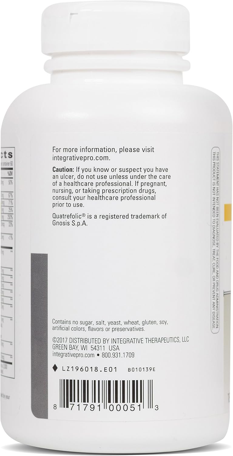 The back of a supplement bottle.  