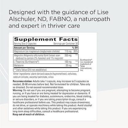 A list of supplement facts