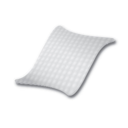 Gray textured wipe on a white background