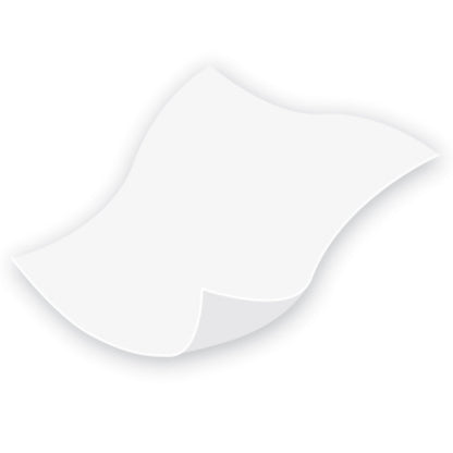 White disposable wipe on a white background