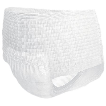 White diaper on a white background
