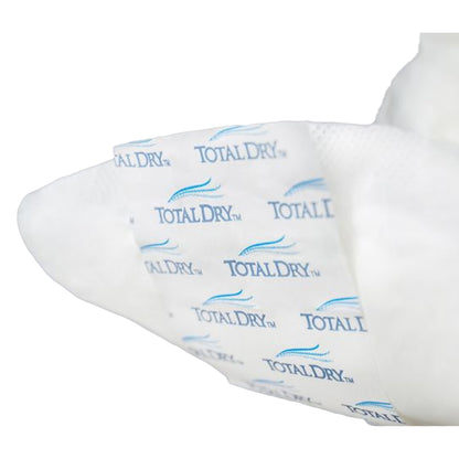 White pad with 'TotalDry' packaging on a white background