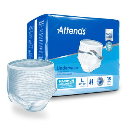Attends Underwear packaging on a white background