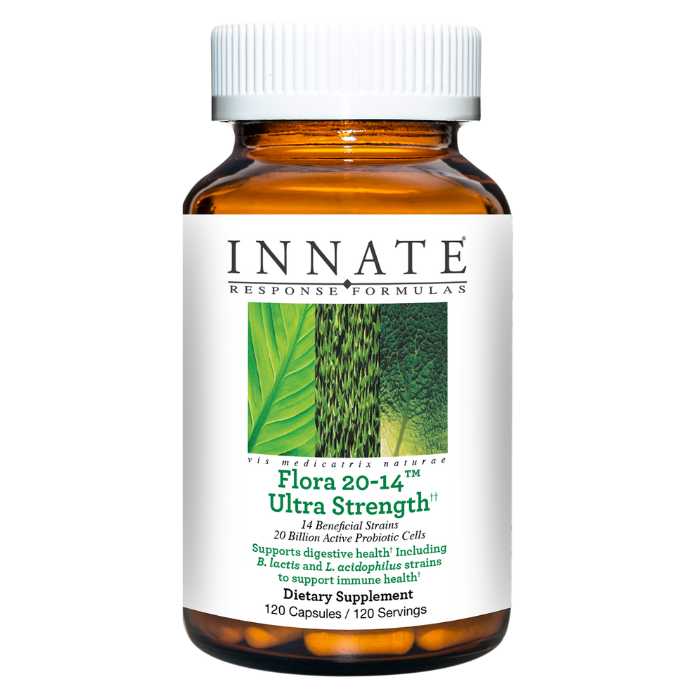Picture of a bottle  Innate Response Ultra Flora 20-14 Ultra Strength 120 Capsules