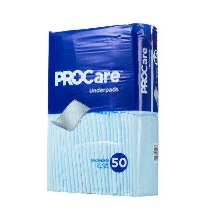 Disposable Underpad ProCare™ 21 X 34 Inch Fluff Light Absorbency (CRF-150)