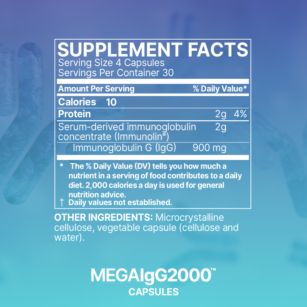 Microbiome Labs Mega IgG2000 Capsules (120 Count)