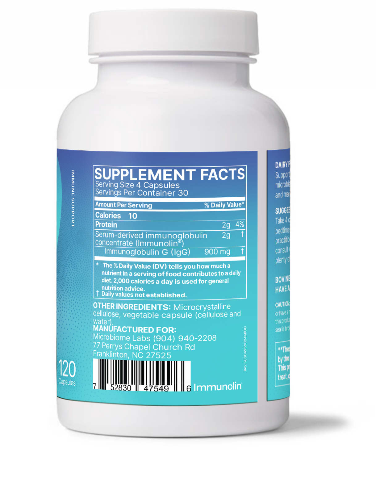 A label that shows supplement facts