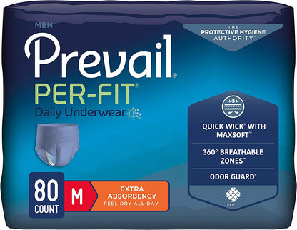 Prevail Per-Fit Protective Underwear for Men, Extra Absorbency-(PFM-512, PFM-513, PFM-514)