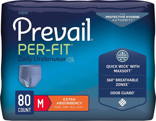 Prevail Per-Fit Protective Underwear for Men, Extra Absorbency-(PFM-512, PFM-513, PFM-514)