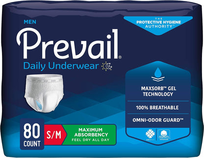 Prevail Protective Underwear for Men- Heavy Absorbency (PUM-512, PUM-513)