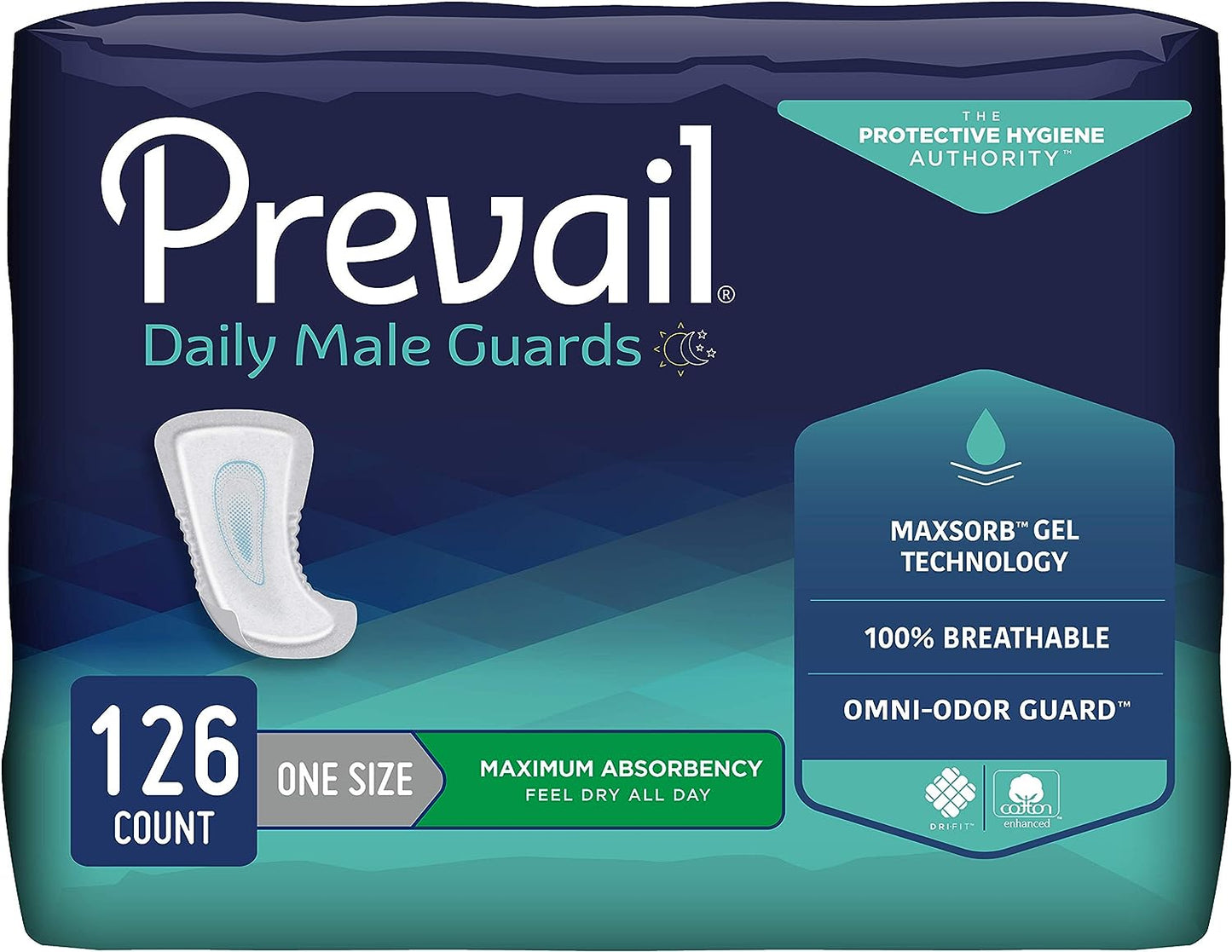 Prevail Proven Male Guards | Maximum Absorbency (PV-811)