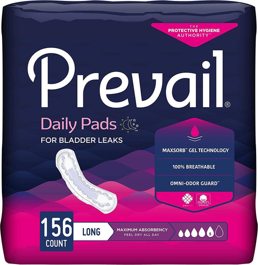 Prevail® Daily Pads Ultimate 13 Inch Length- Heavy Absorbency, (PV-915)