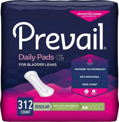 Prevail Bladder Control Pads, Very Light Absorbency, Regular (PV-926)