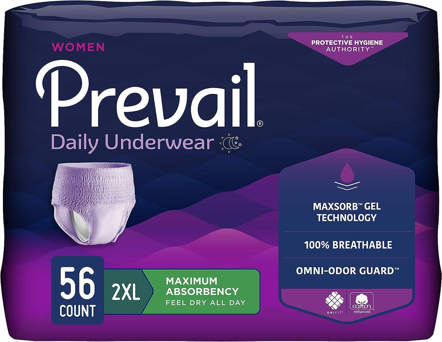 Prevail Per-Fit Protective Underwear for Women- (PWC-511, PWC-512, PWC-513, PWC-517)