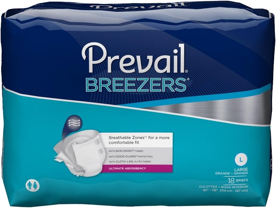 Prevail Breezers-Ultimate Absorbency Briefs-(PVB-012, PVB-013, PVB-014,PVB-016)