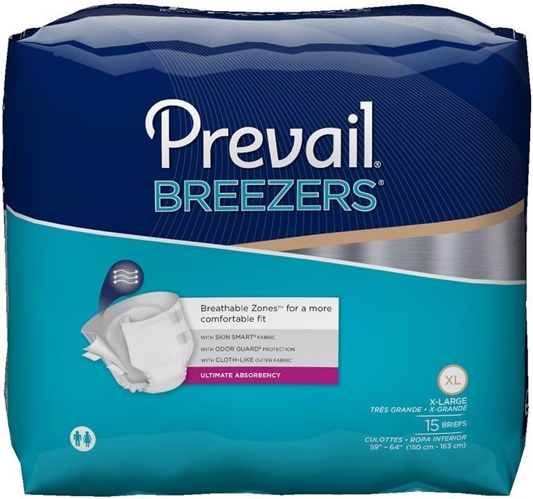 Prevail Breezers-Ultimate Absorbency Briefs-(PVB-012, PVB-013, PVB-014,PVB-016)