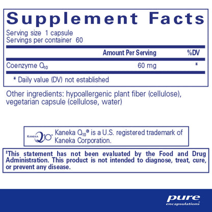 A picture of the supplement facts label.  