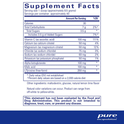 A label with supplement facts