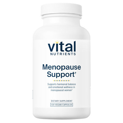 Vital Nutrients Menopause Support supplement bottle on a white background