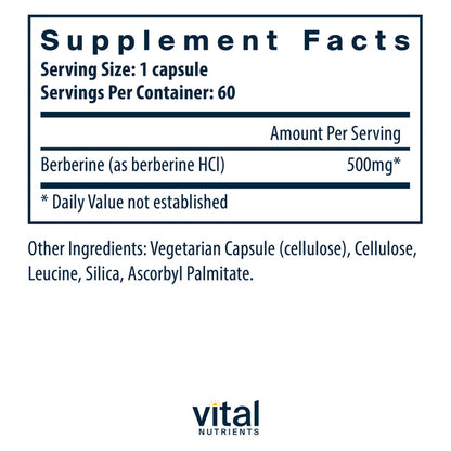 A picture of the supplement facts label