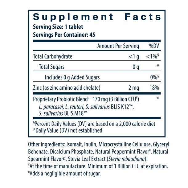 A picture of the supplement facts label.